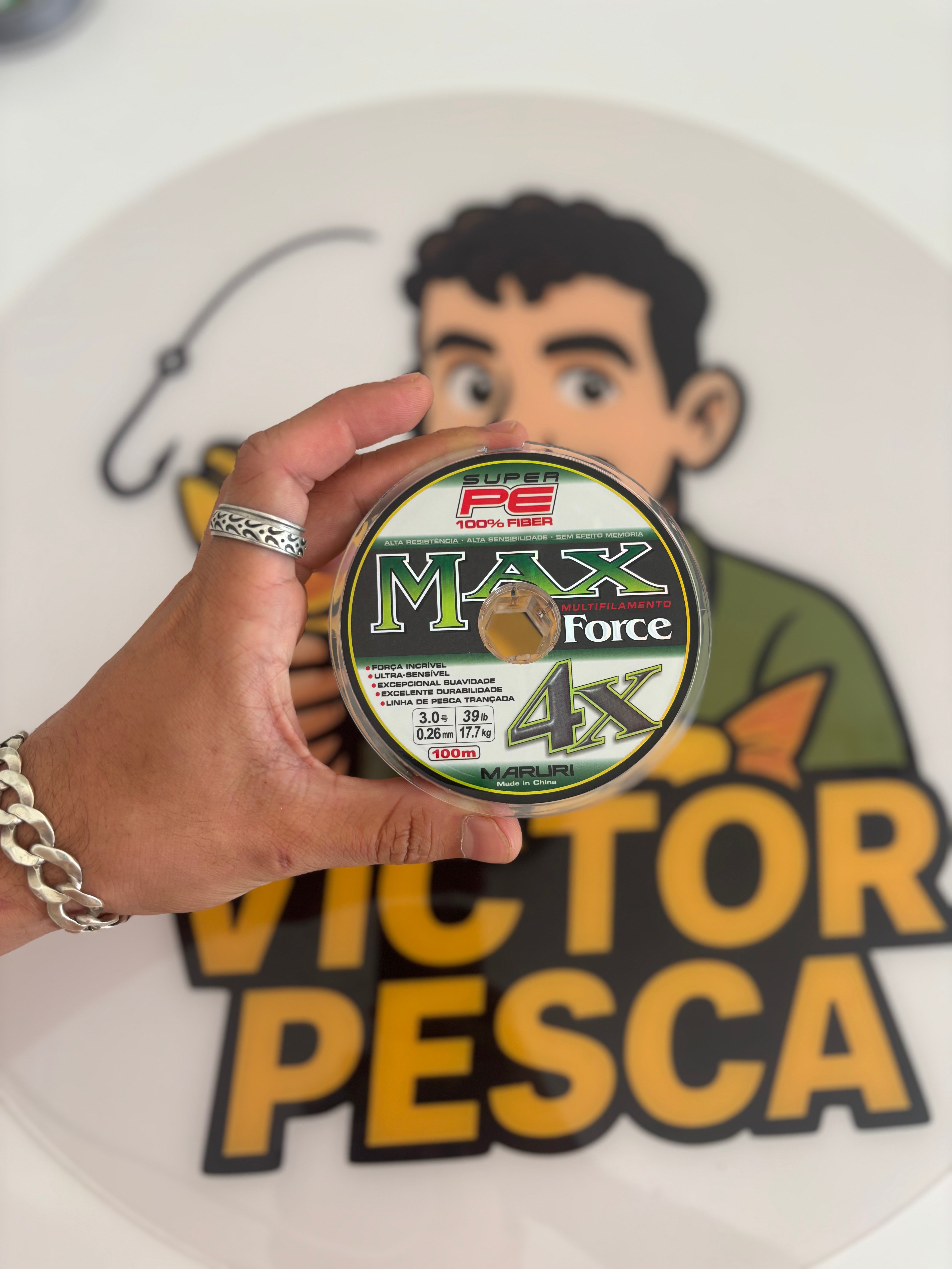 Linha Multifilamento Maruri Max Force 4X 0,26mm 39lb – 100m