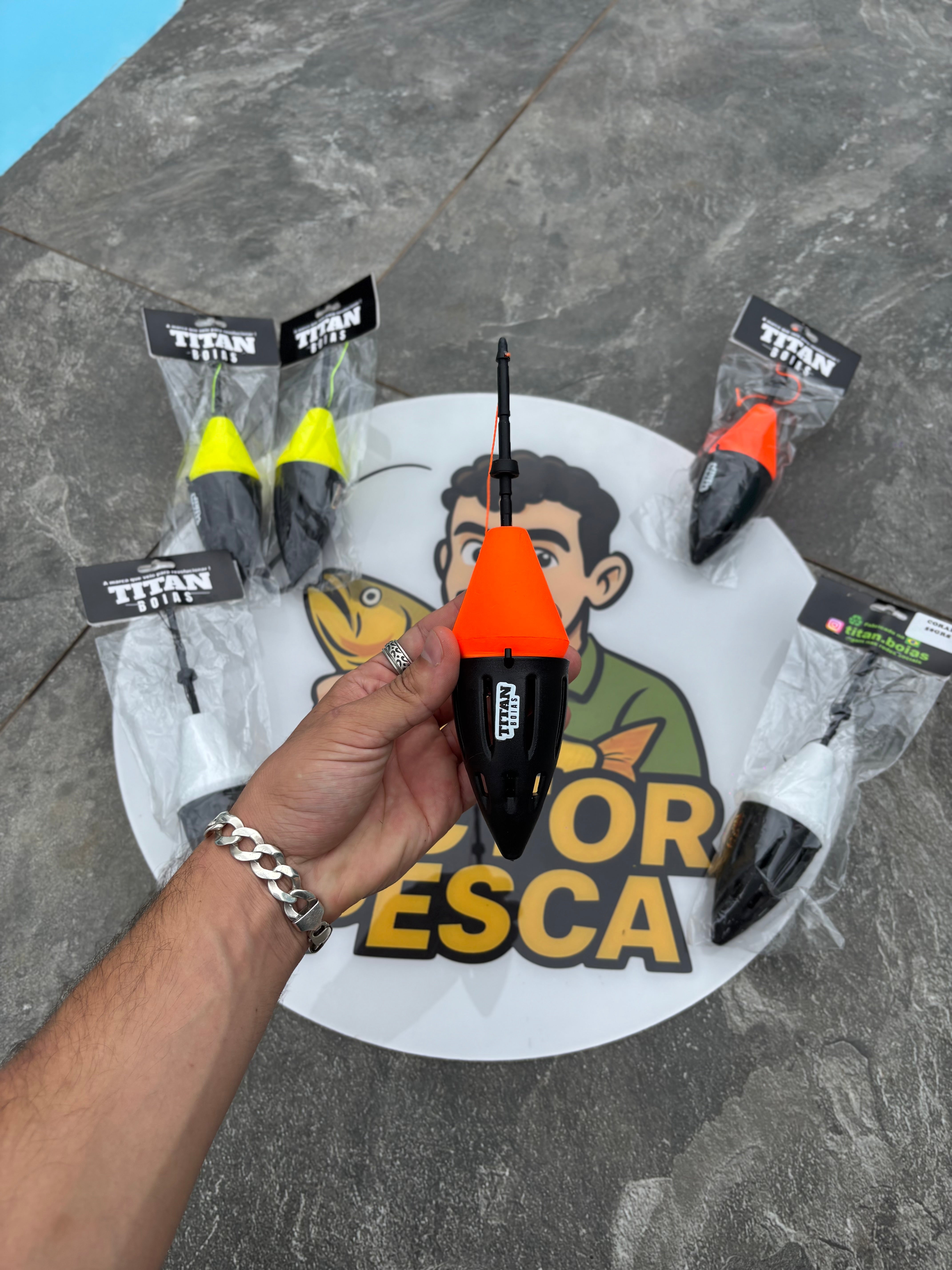 Boia Cevadeira Coral 58g Titan – Arremesso Longo e Máxima Eficiência na Ceva!