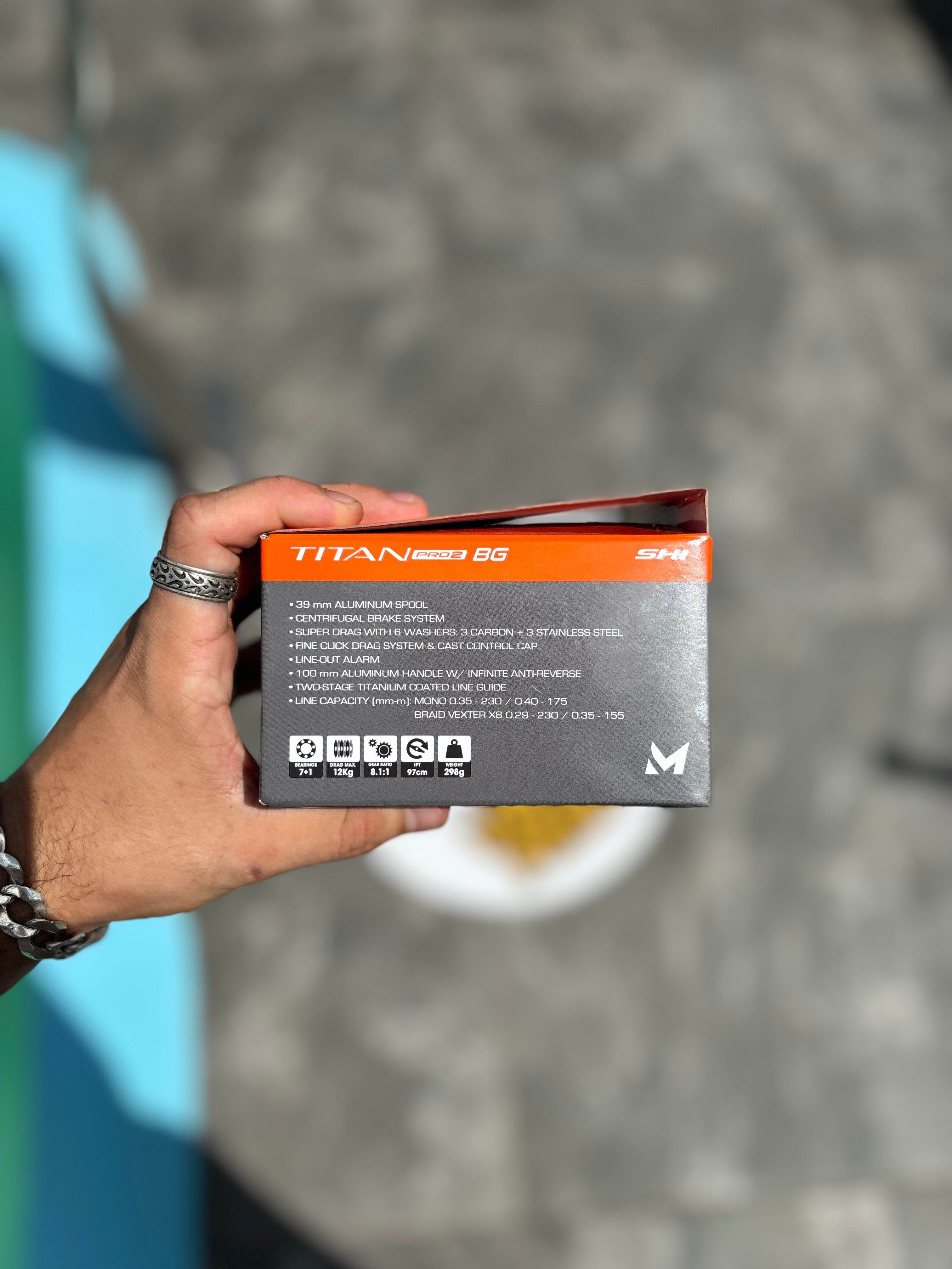 Carretilha Marine Sports Titan Pro 2 BG 8000 – Potência Máxima para Grandes Peixes!