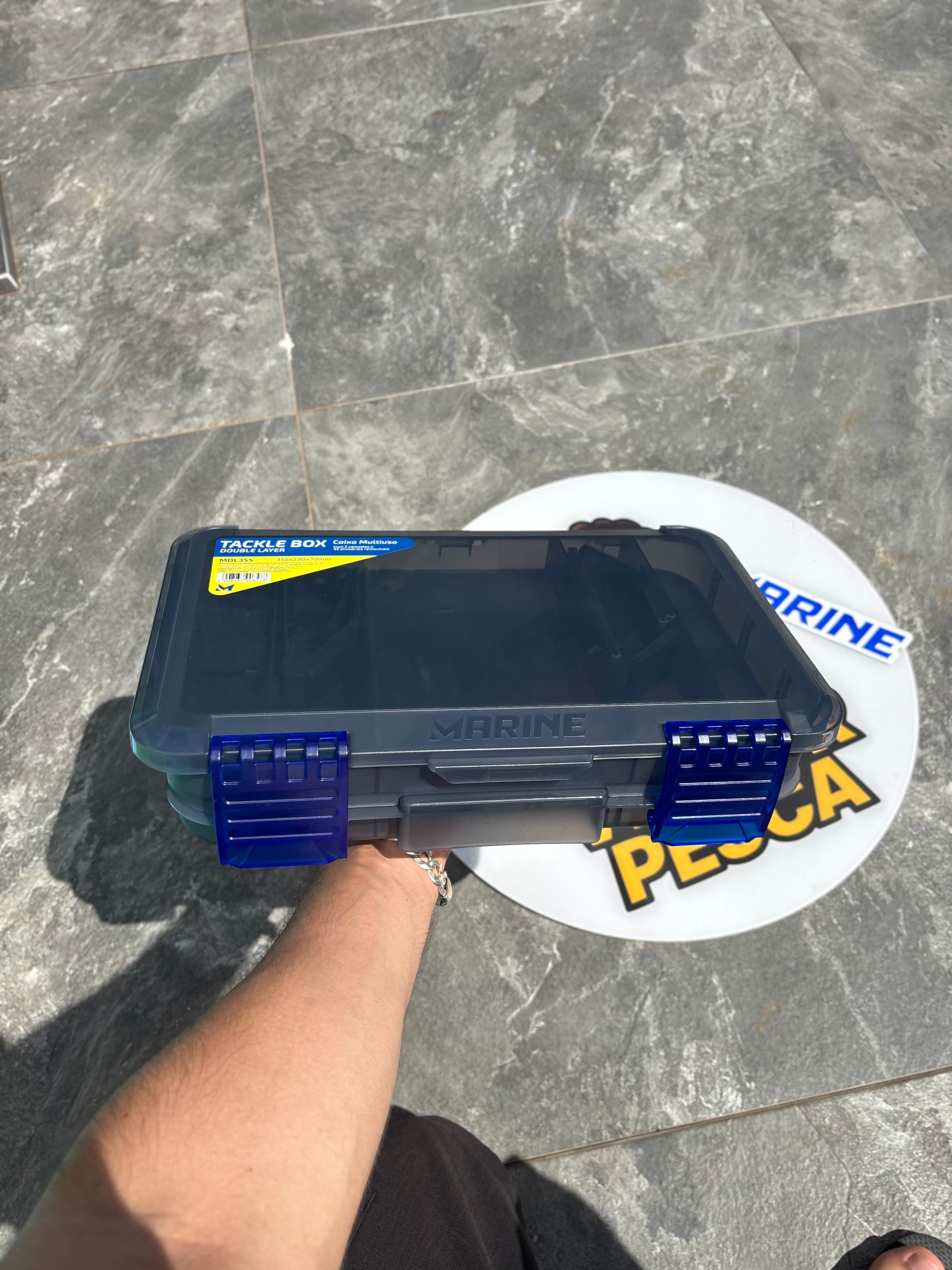 Caixa Organizadora Marine Tackle Box DL MDL355 – Praticidade e Organização na Sua Pescaria!