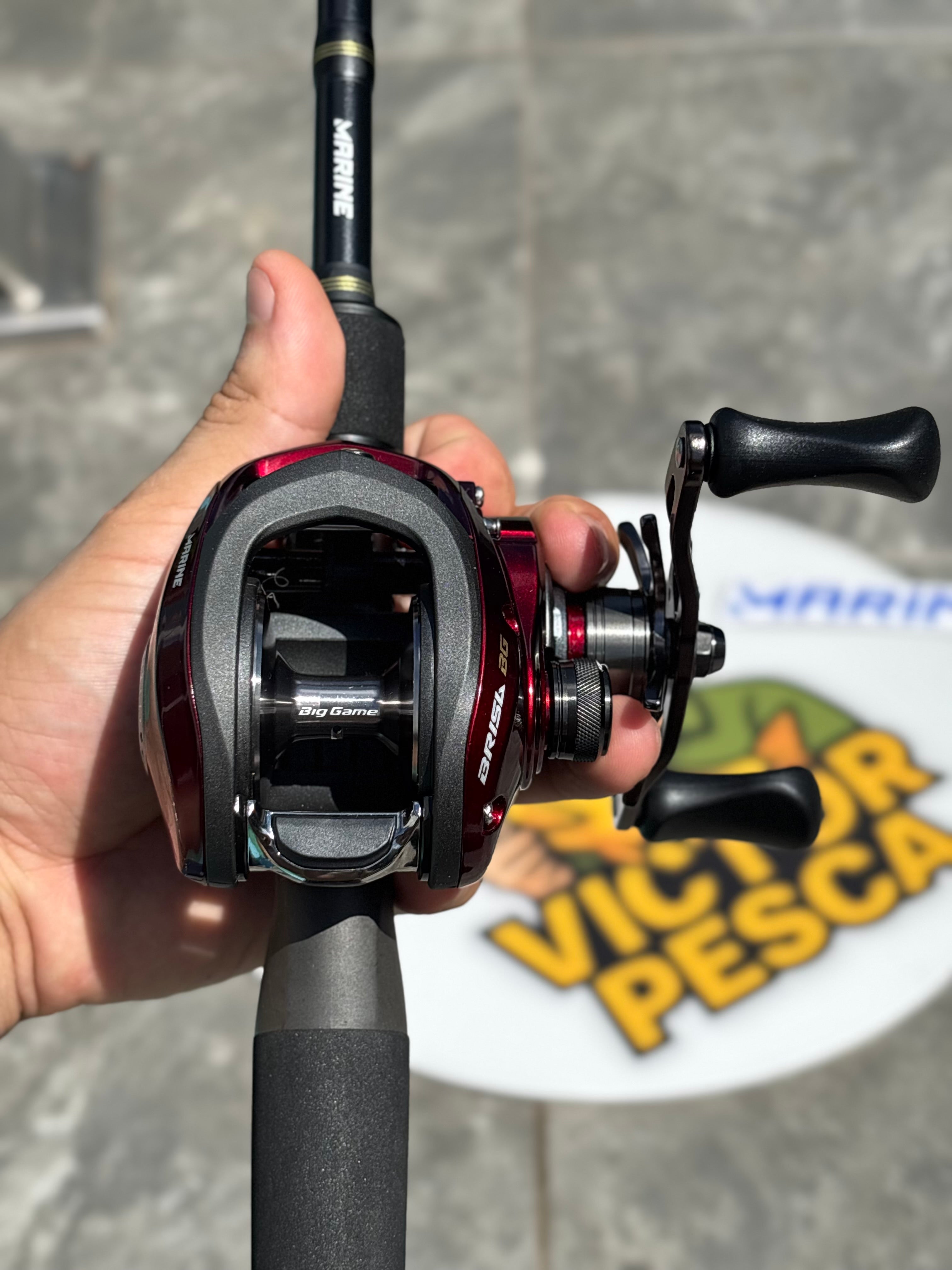 Kit Vara Black Eagle + Carretilha Brisa BG DBS – Potência e Desempenho Profissional!