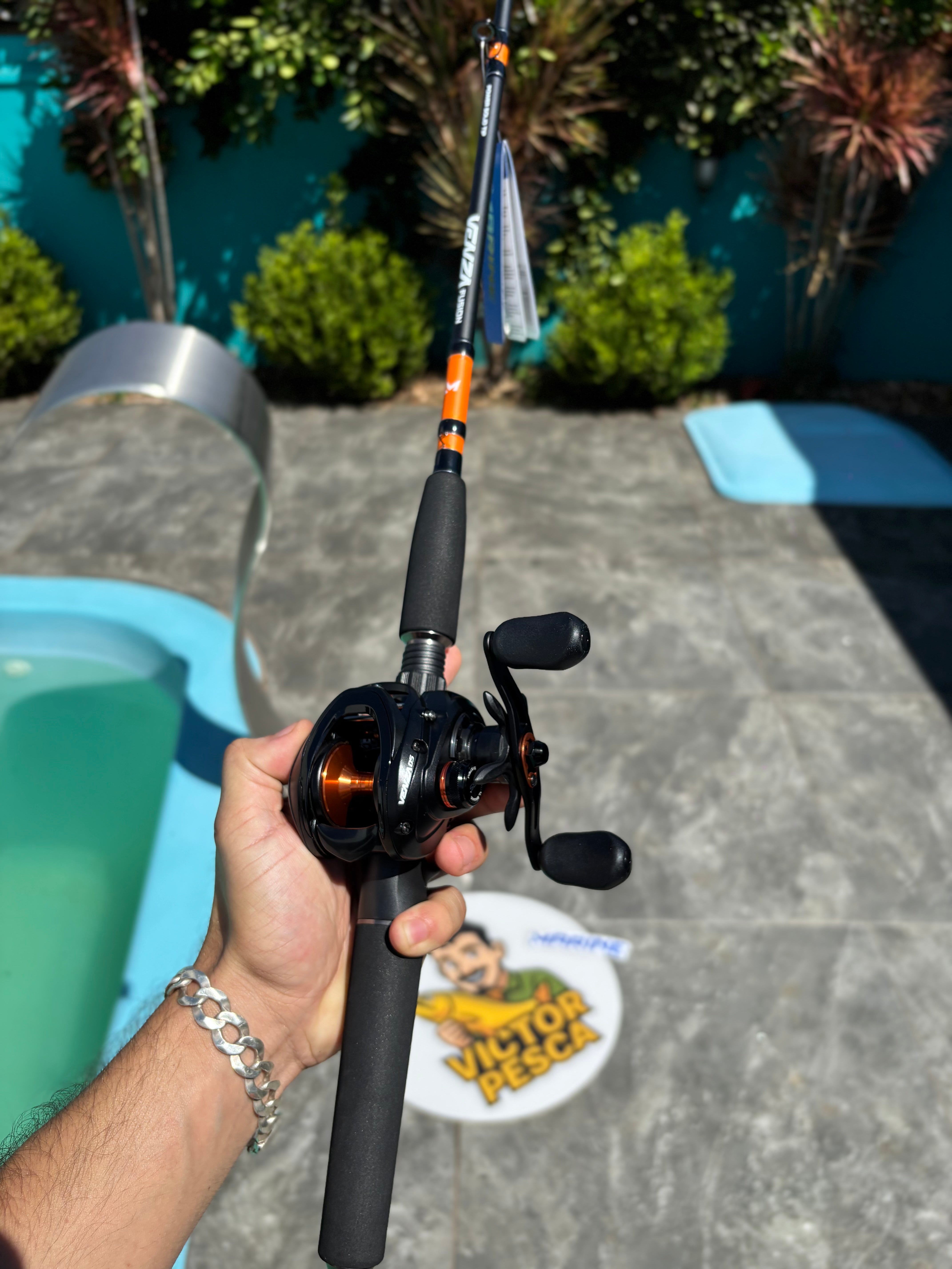 Kit Vara Marine Venza Fusion + Carretilha Venza DS – Potência, Sensibilidade e Tecnologia!