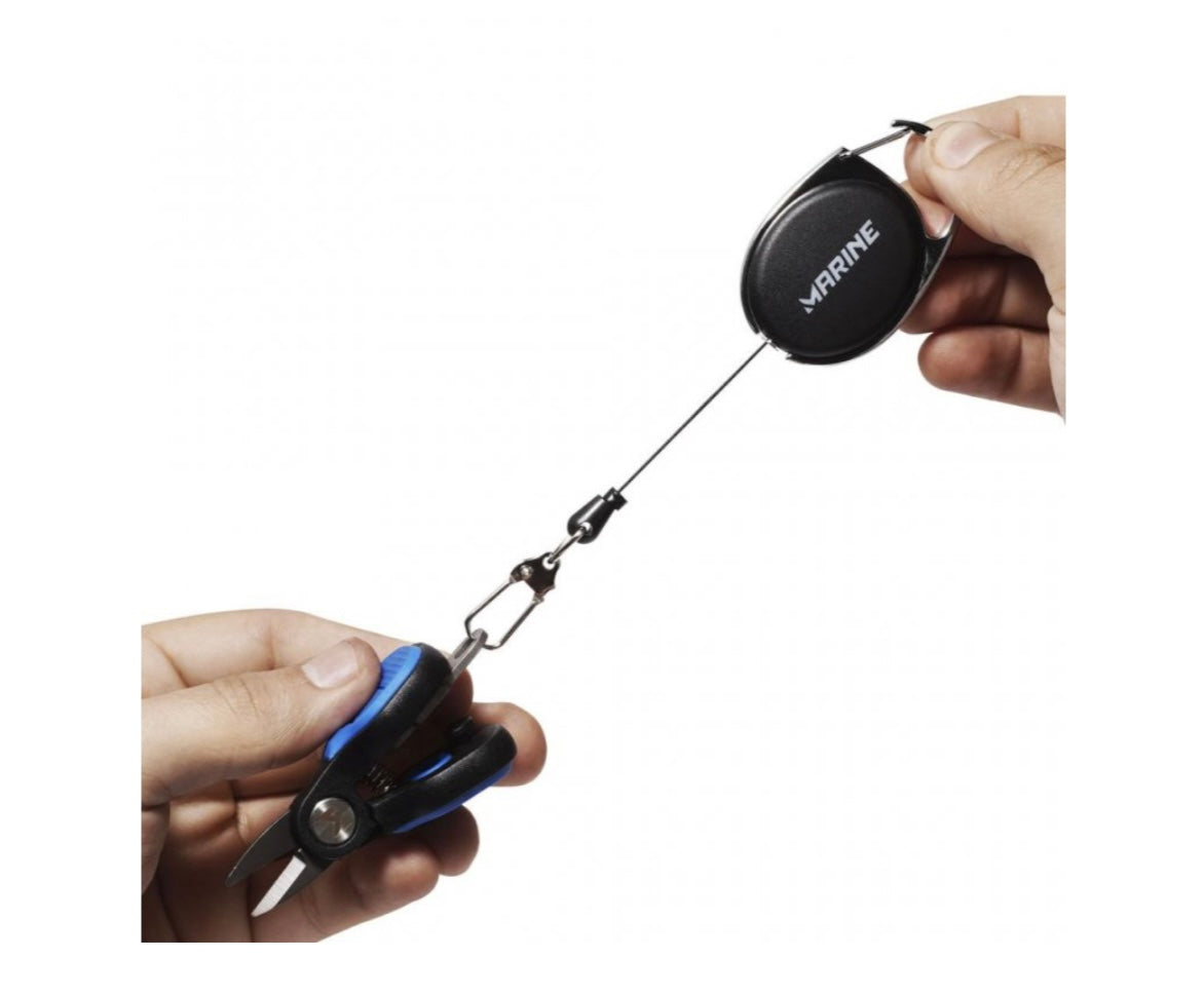 ✂️ Tesoura Mini Line Cutter Marine – Compacta com Clipe Retrátil