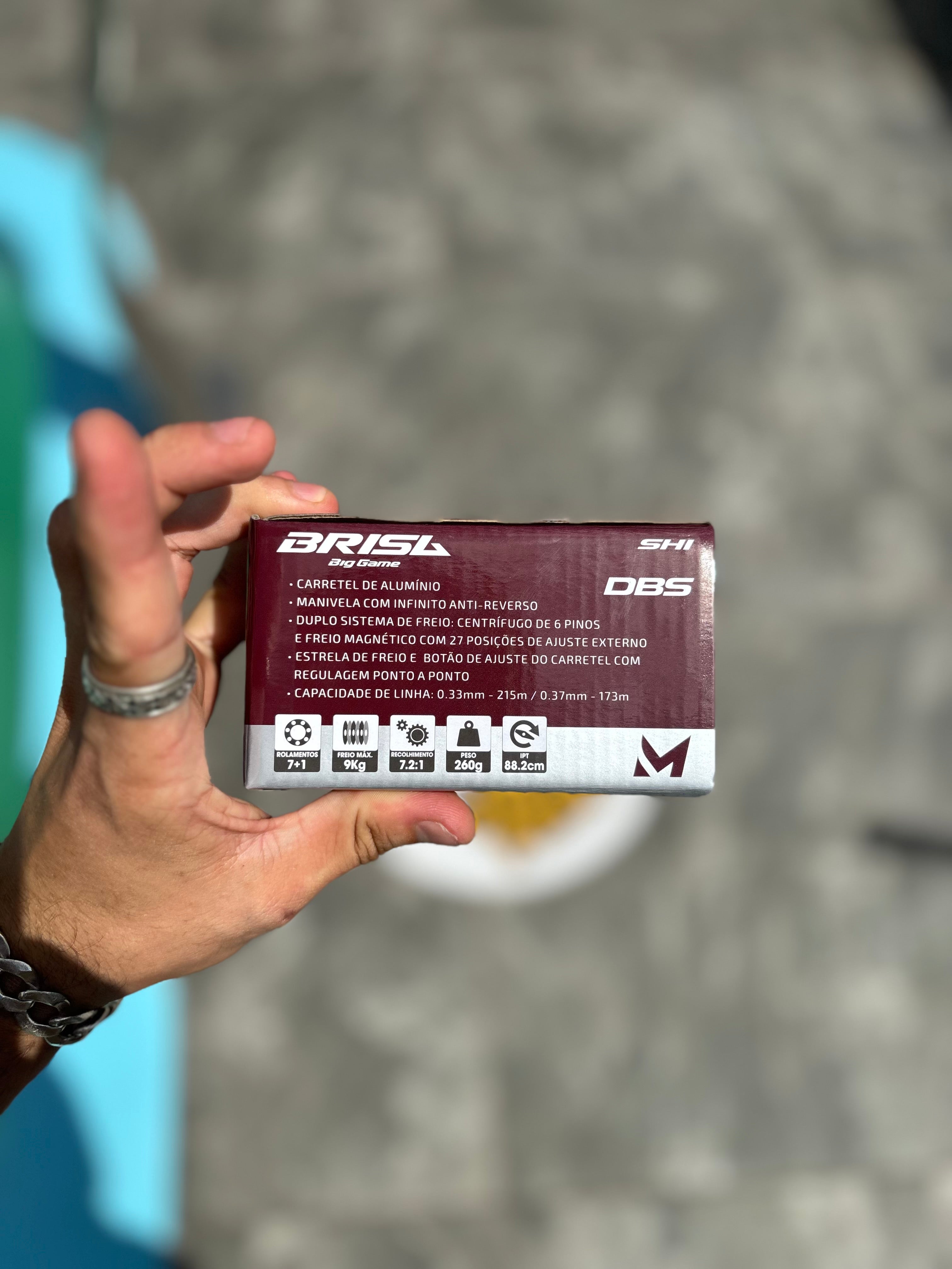 Carretilha Marine Sports Brisa Big Game BG DBS – Força e Capacidade para Grandes Peixes!