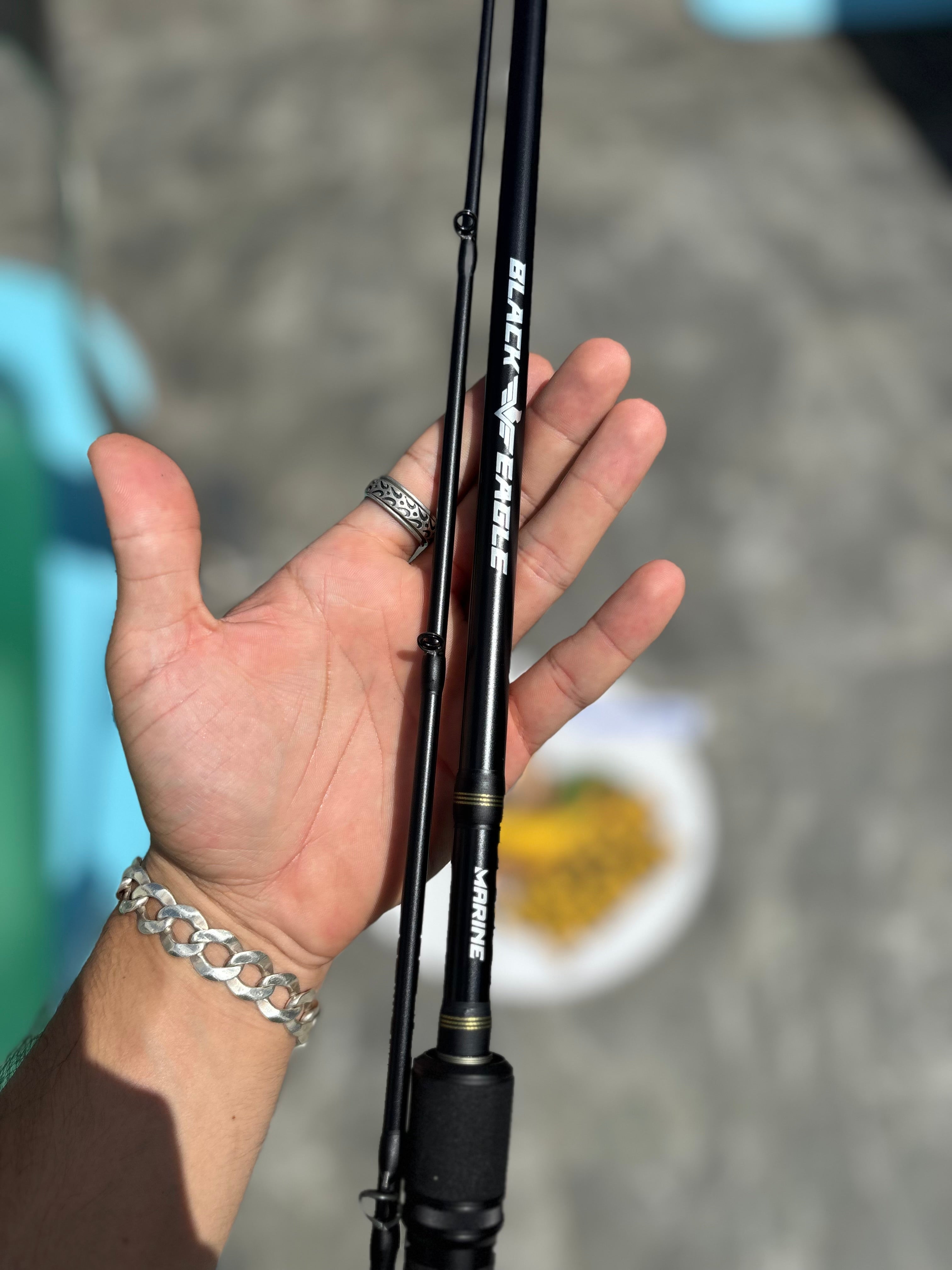 Kit Vara Black Eagle + Carretilha Titan Pro 2 BG 8000 – Força Bruta para Grandes Peixes!