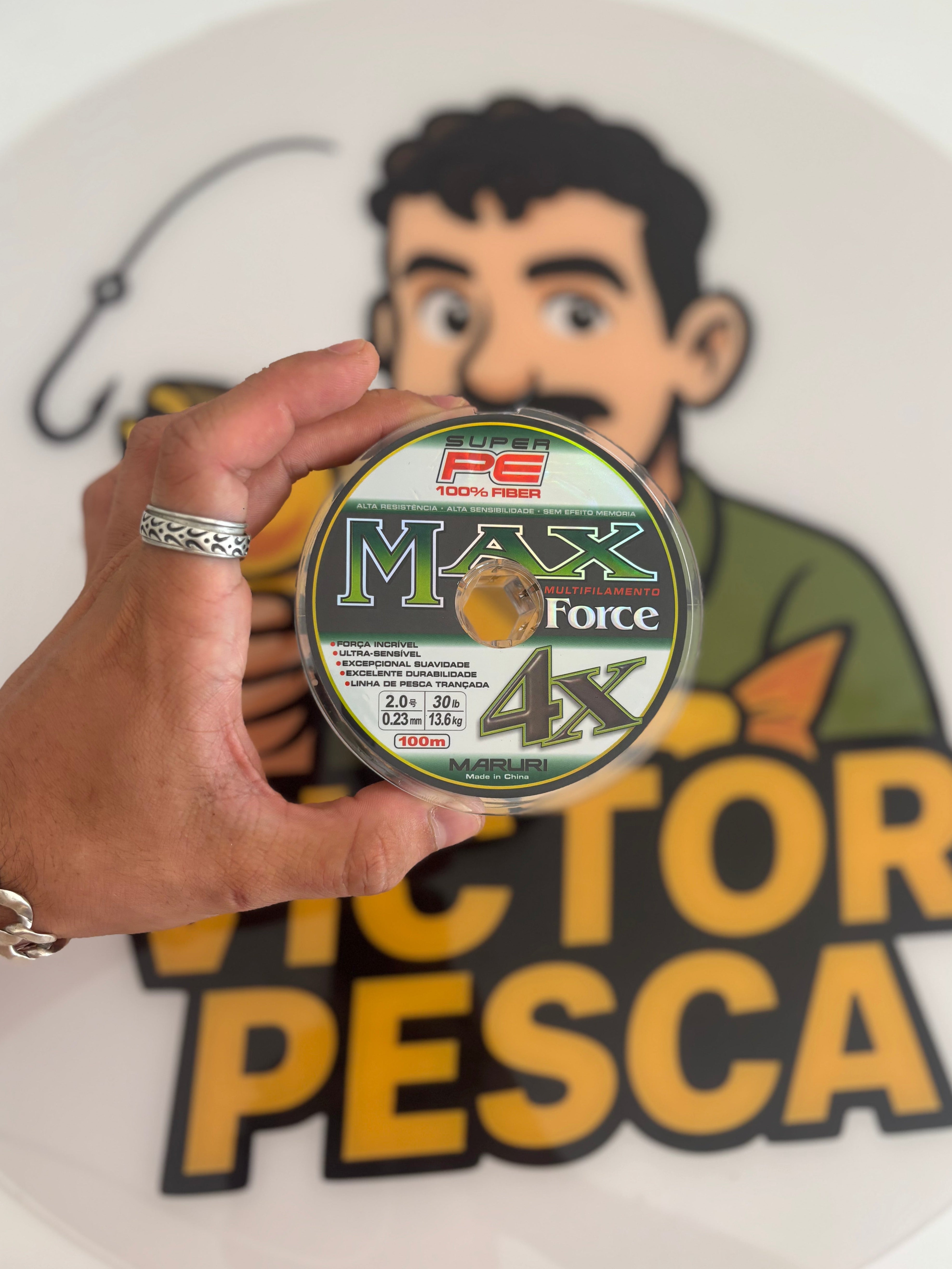 Linha Multifilamento Maruri Super PE Max Force 4X 0,23mm 30lb – 100m