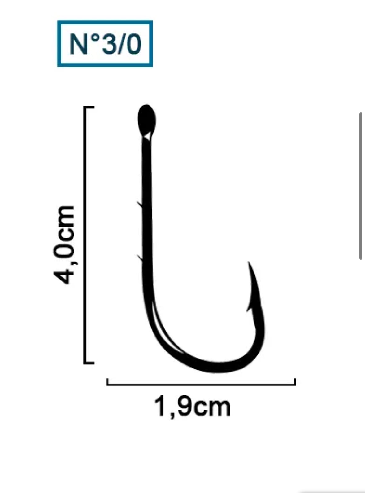 Anzol Pinnacle 93247 de Pesca 3/0 10un