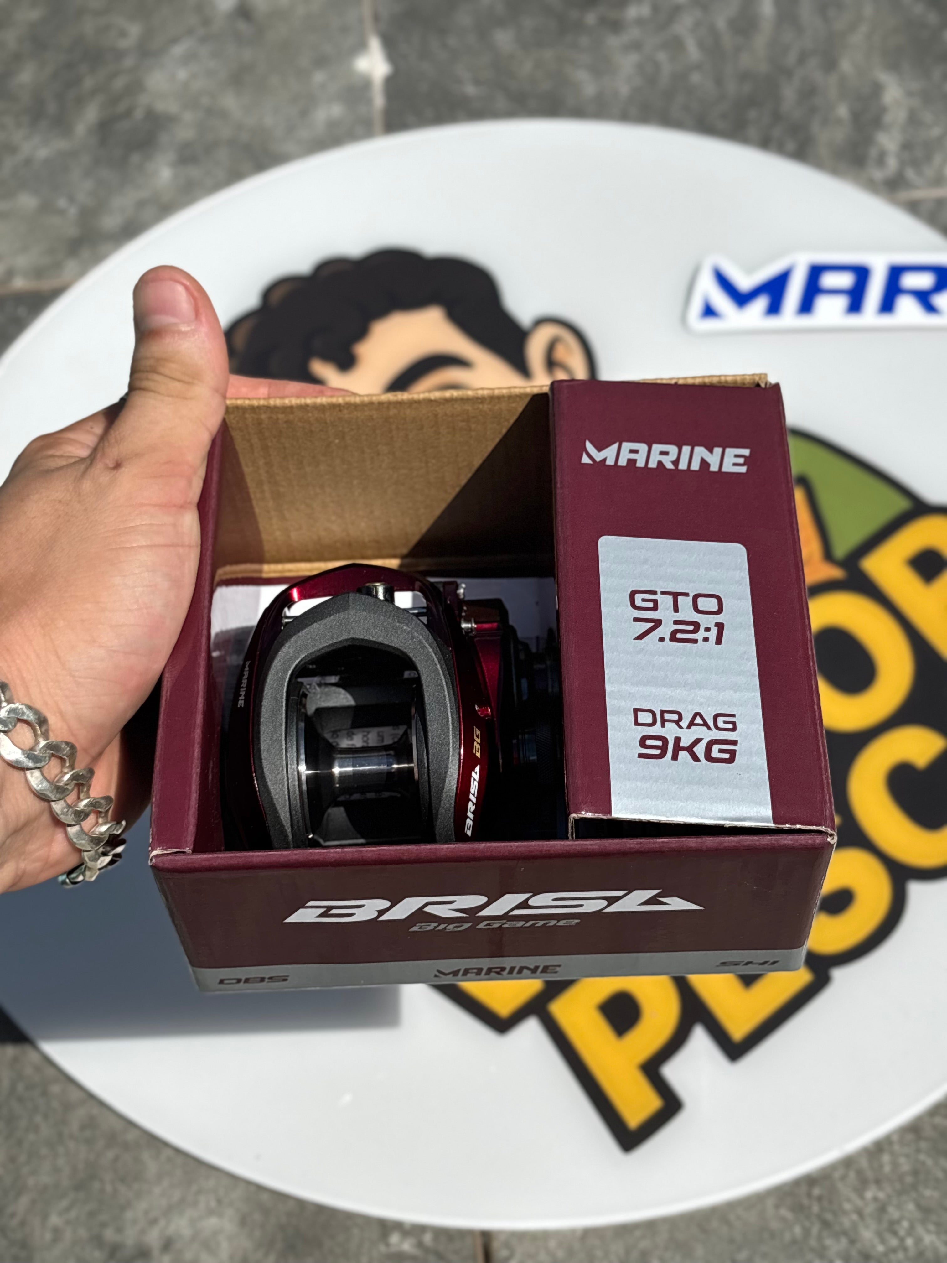 Carretilha Marine Sports Brisa Big Game BG DBS – Força e Capacidade para Grandes Peixes!