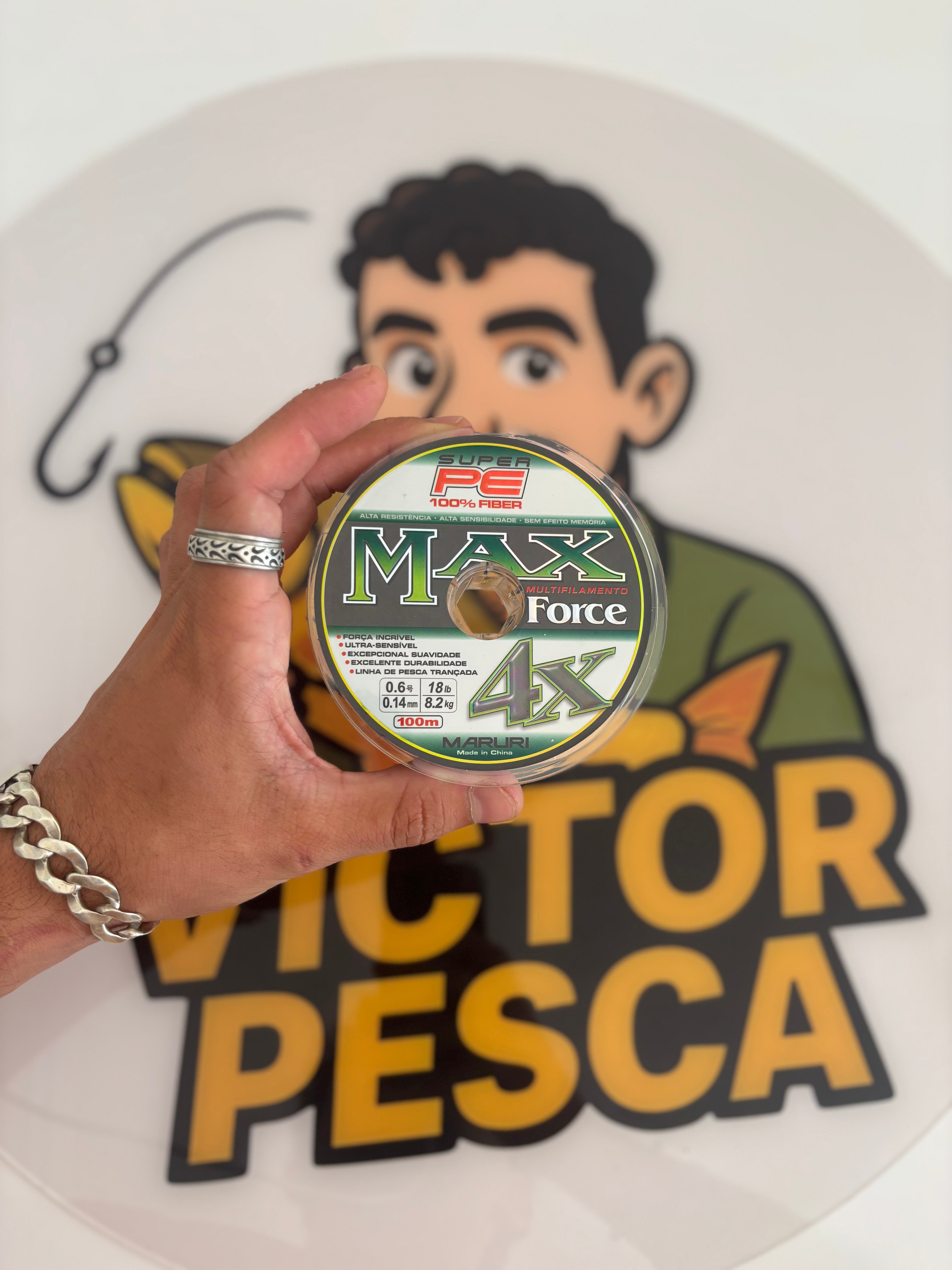 Linha Multifilamento Maruri Max Force 4X 0,14mm 18lb – 100m