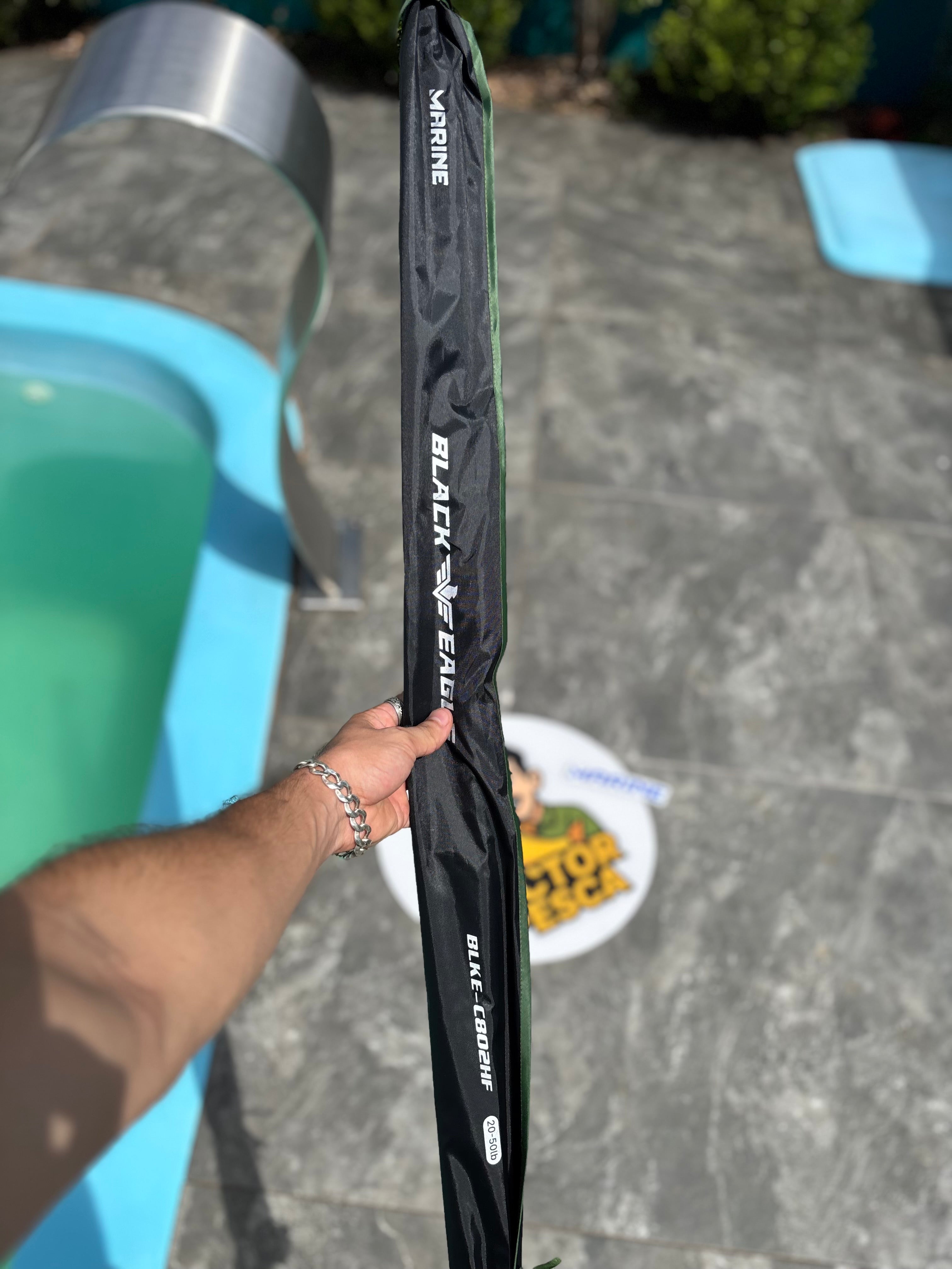 Vara Marine Sports Black Eagle BG 8’0” 50Lbs – Potência e Sensibilidade para Grandes Desafios!