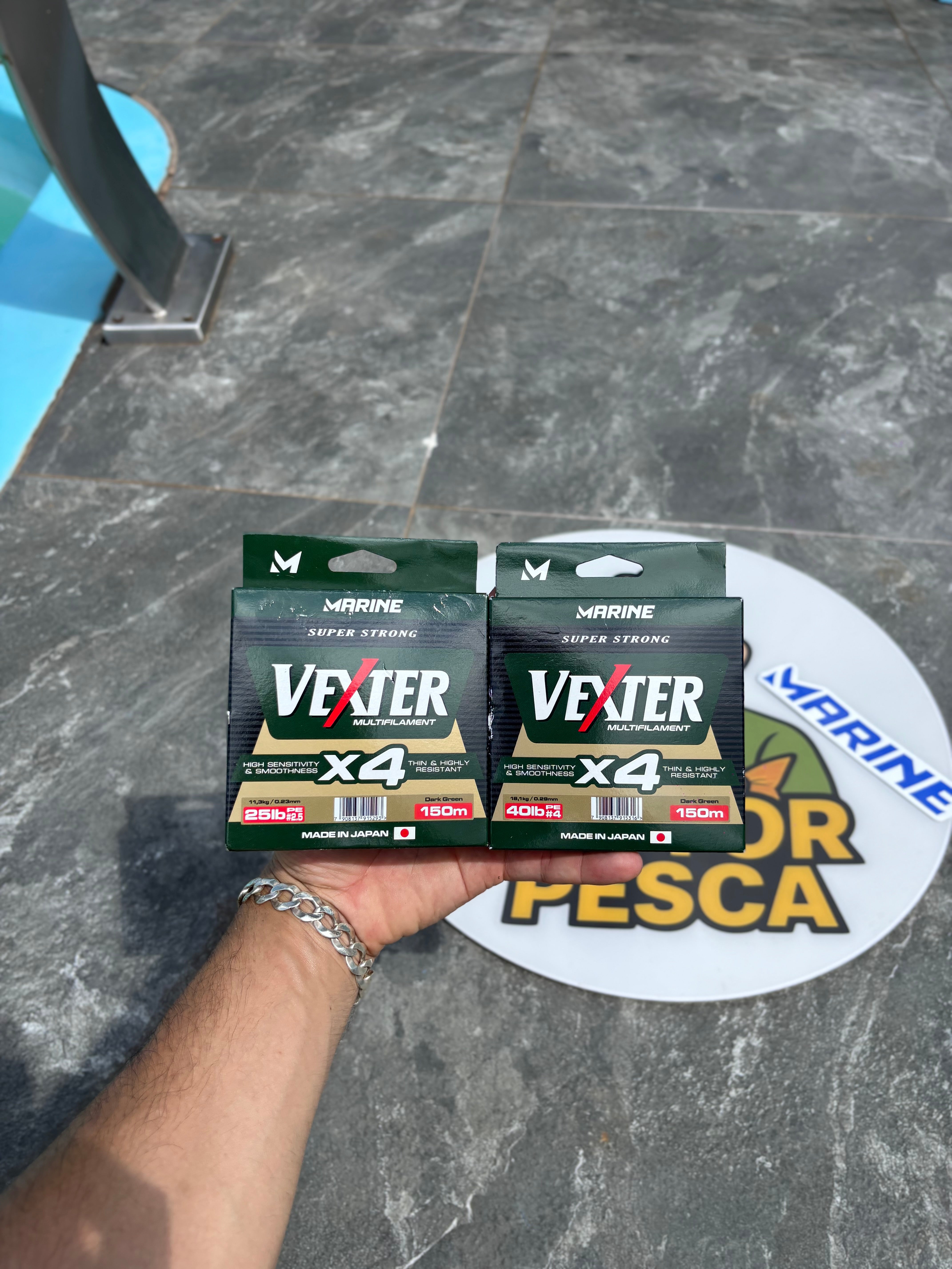 Linha Multifilamento Marine Sports Vexter X4 – Resistência e Sensibilidade Máxima!