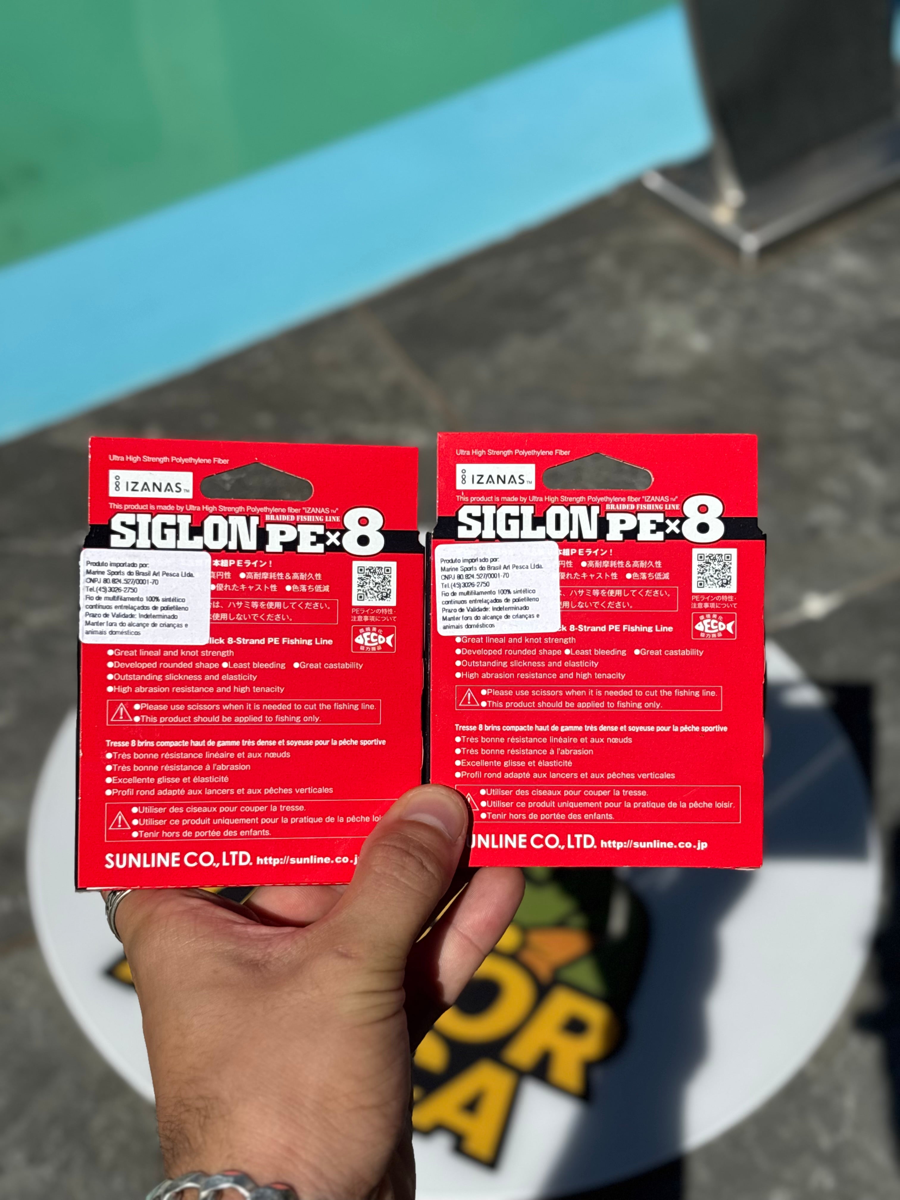 Linha Multifilamento Siglon PE 8X – 150m | Alta Performance Japonesa!