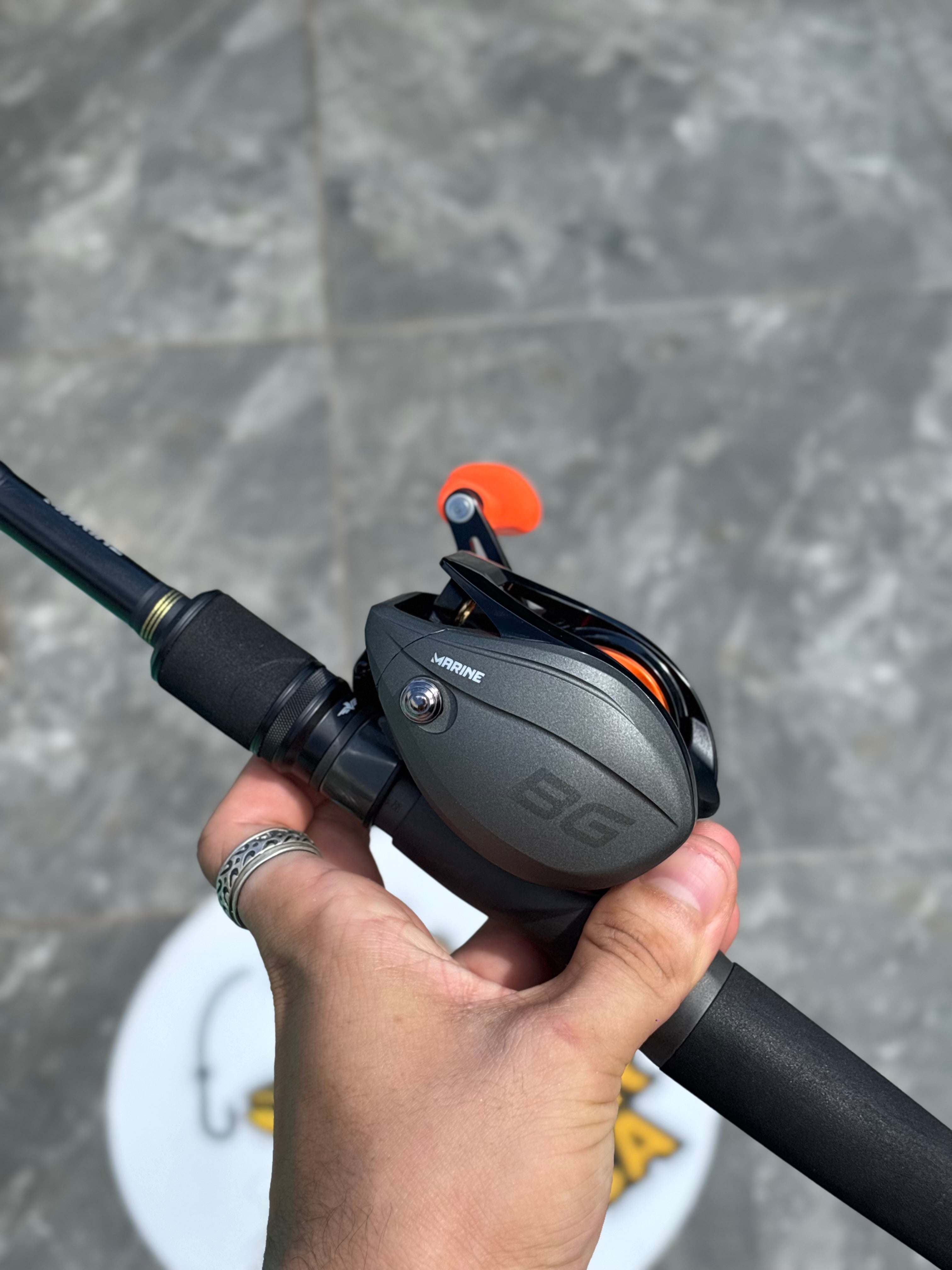 Kit Vara Black Eagle + Carretilha Titan Pro 2 BG 8000 – Força Bruta para Grandes Peixes!