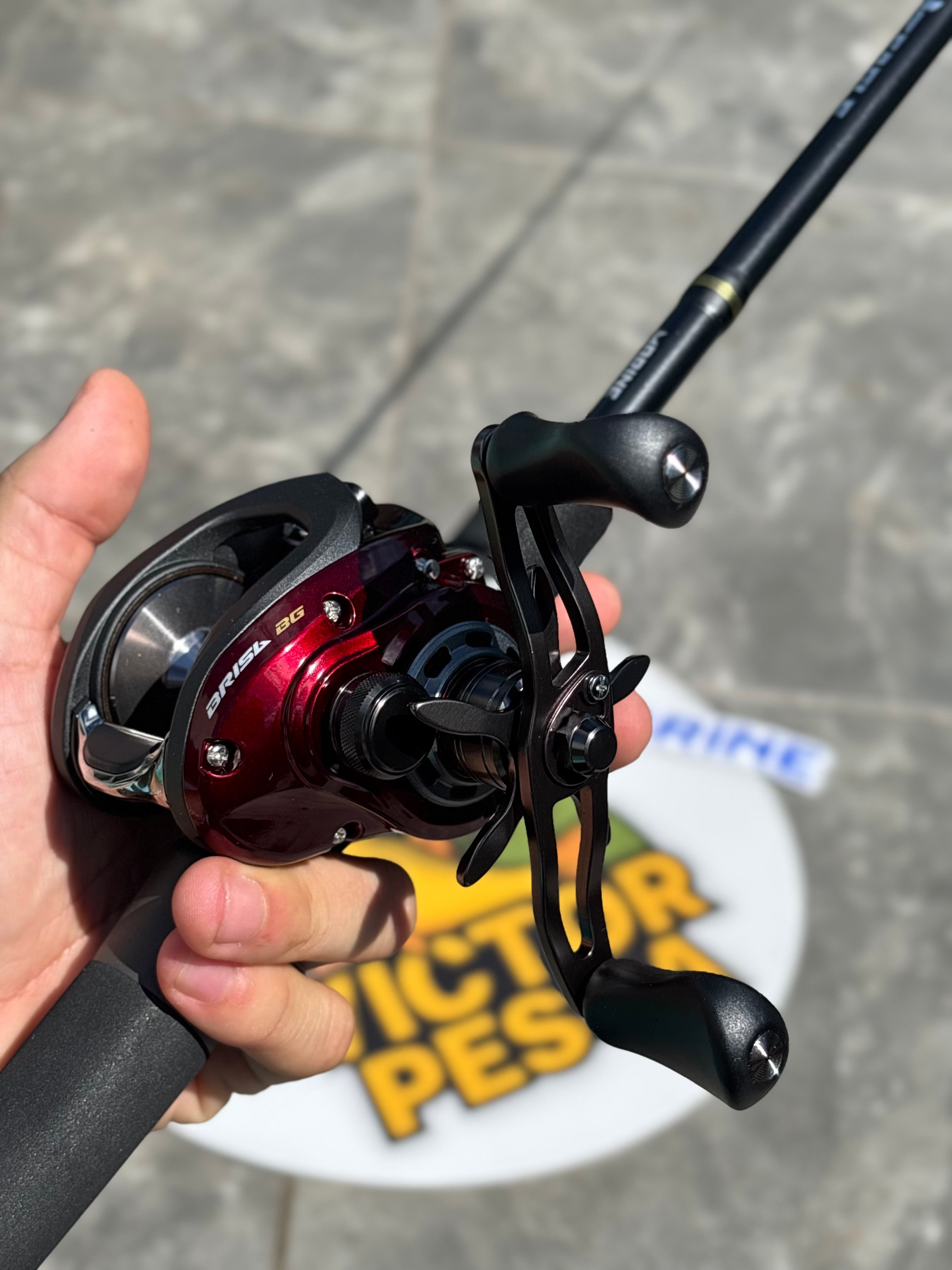 Kit Vara Black Eagle + Carretilha Brisa BG DBS – Potência e Desempenho Profissional!