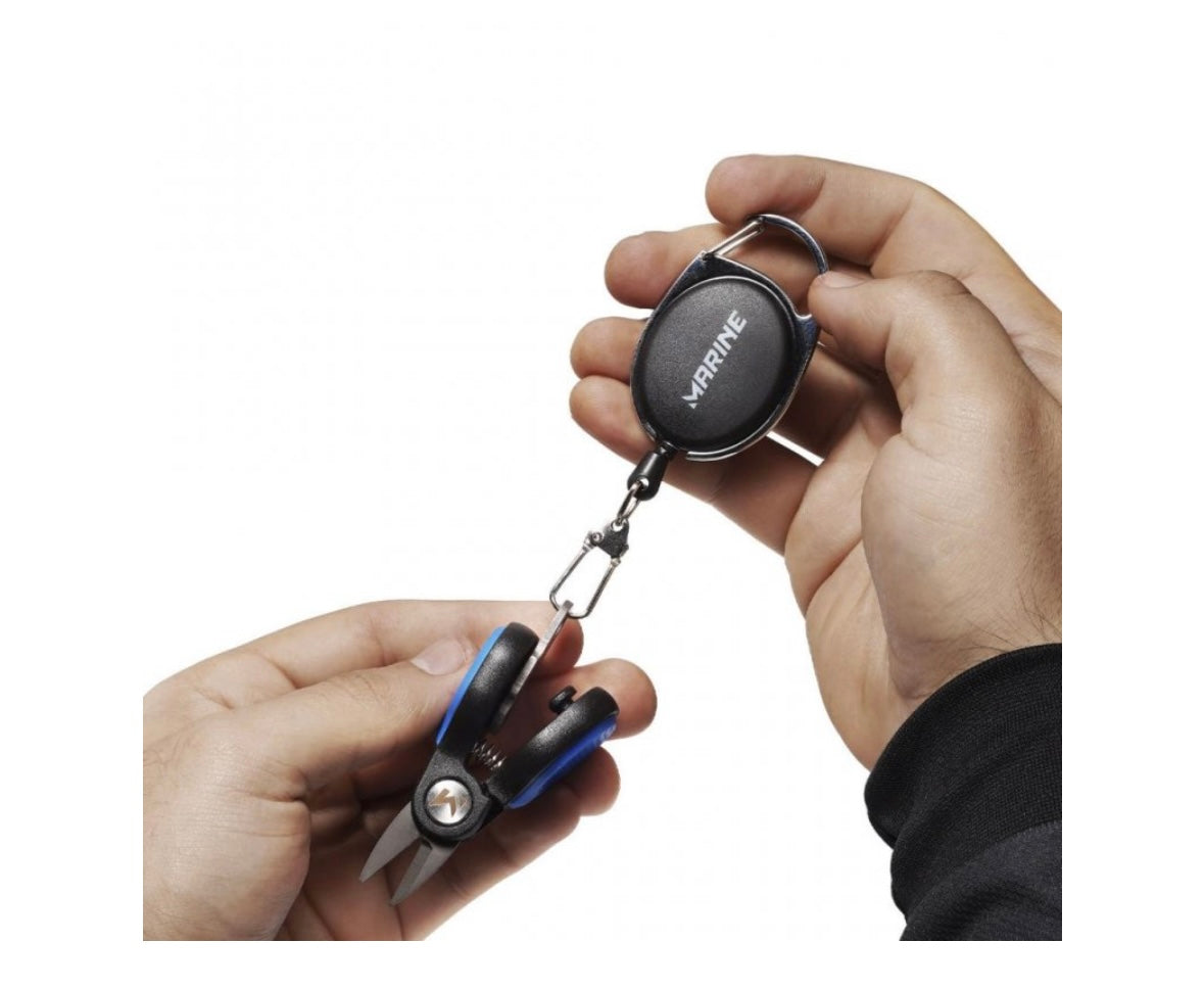 ✂️ Tesoura Mini Line Cutter Marine – Compacta com Clipe Retrátil