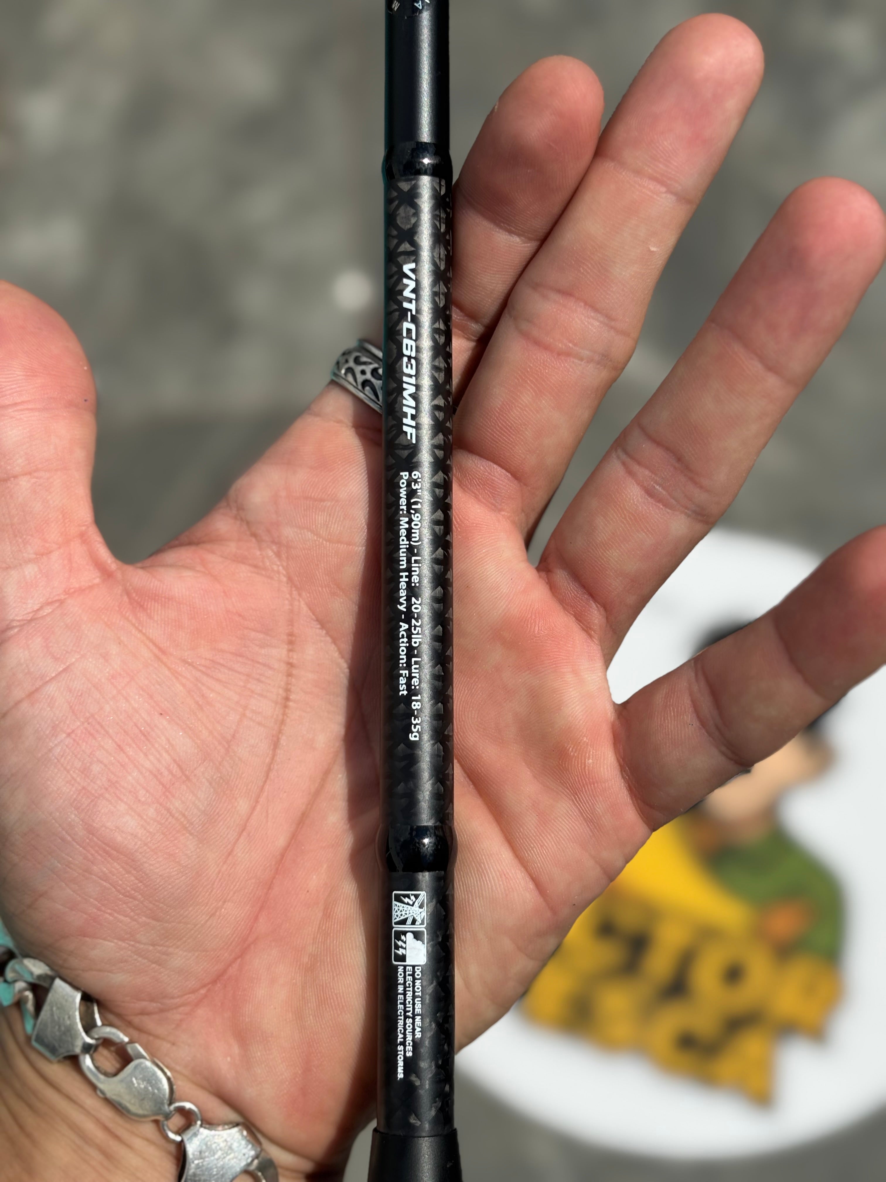 Vara de Pesca Marine Venator VNT-C631MHF 1,90m 20-25lb – Inteiriça p/ Carretilha