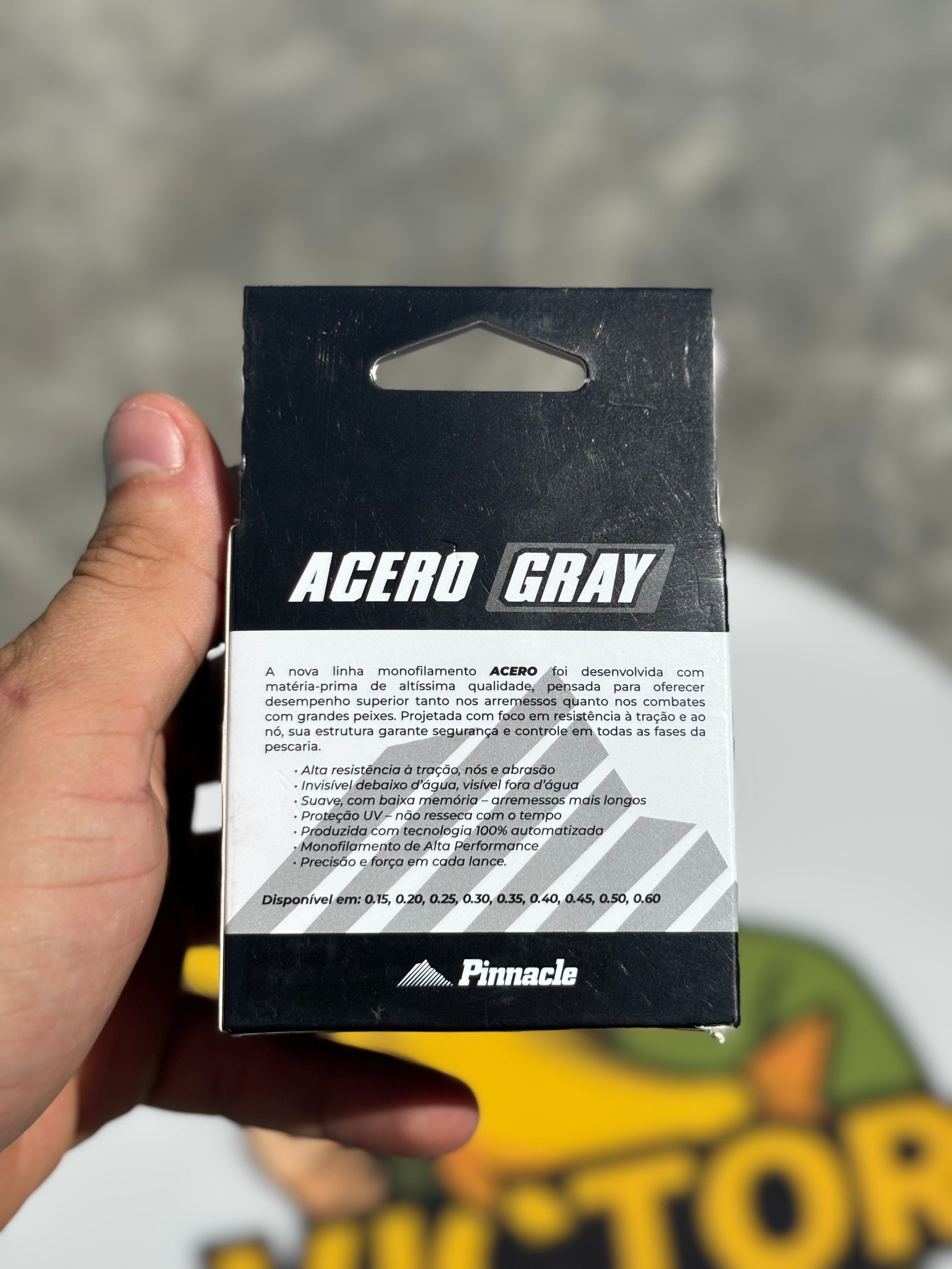 Linha Acero Black 0,40mm 600m – Monofilamento Alta Resistência