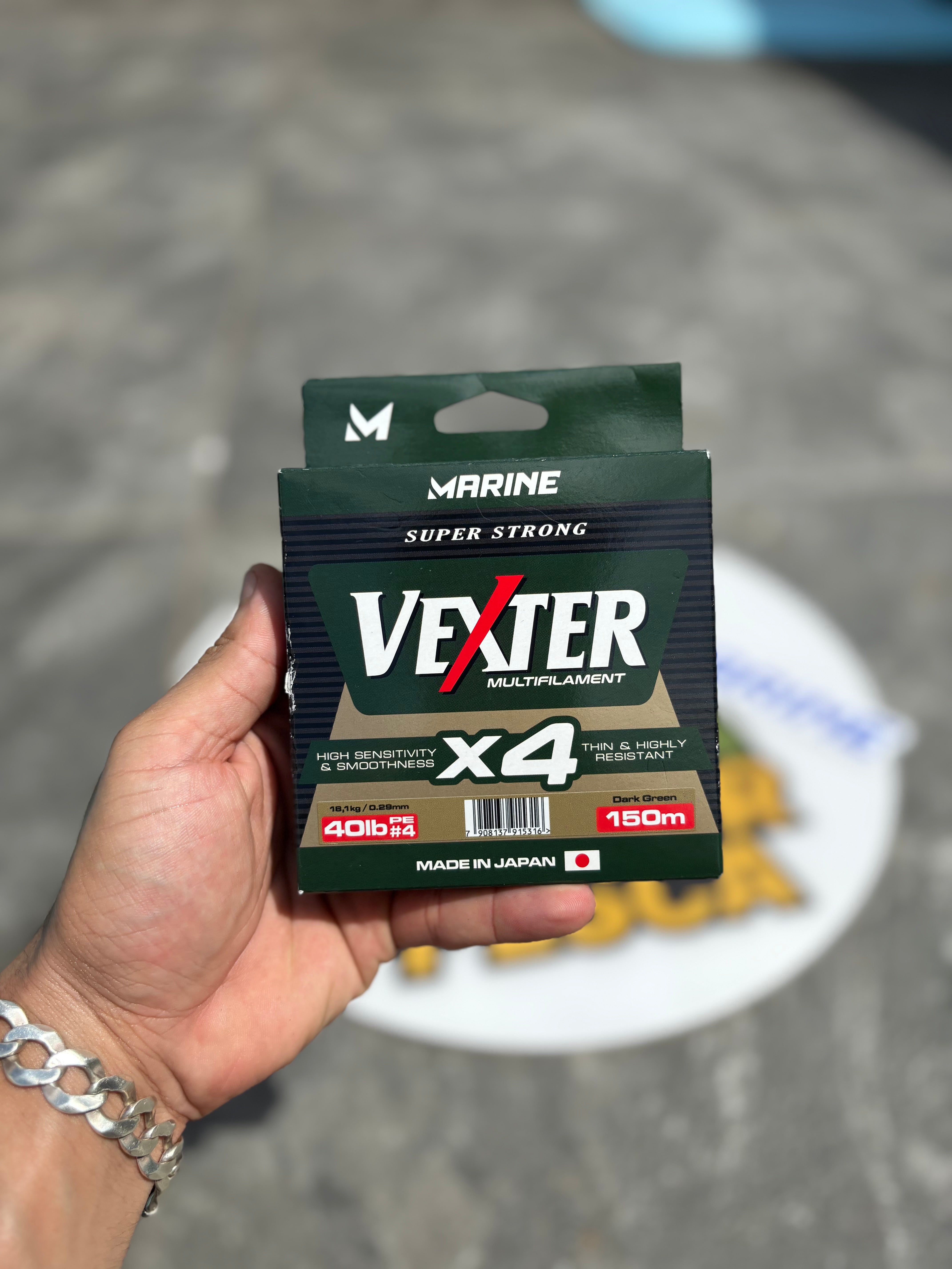 Linha Multifilamento Marine Sports Vexter X4 – Resistência e Sensibilidade Máxima!