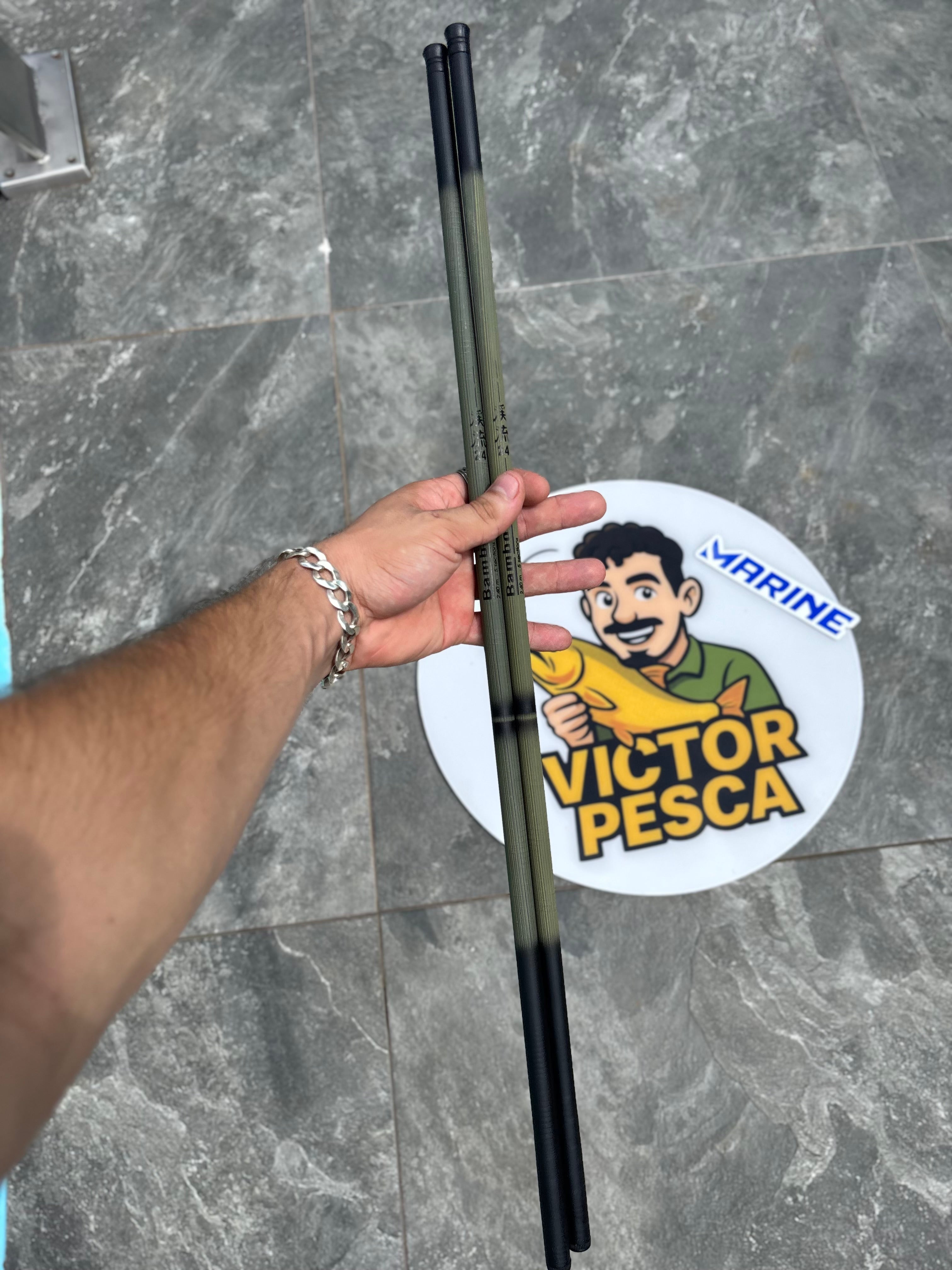 Vara Telescópica Marine Sports Bamboo – Leve, Resistente e Super Prática!