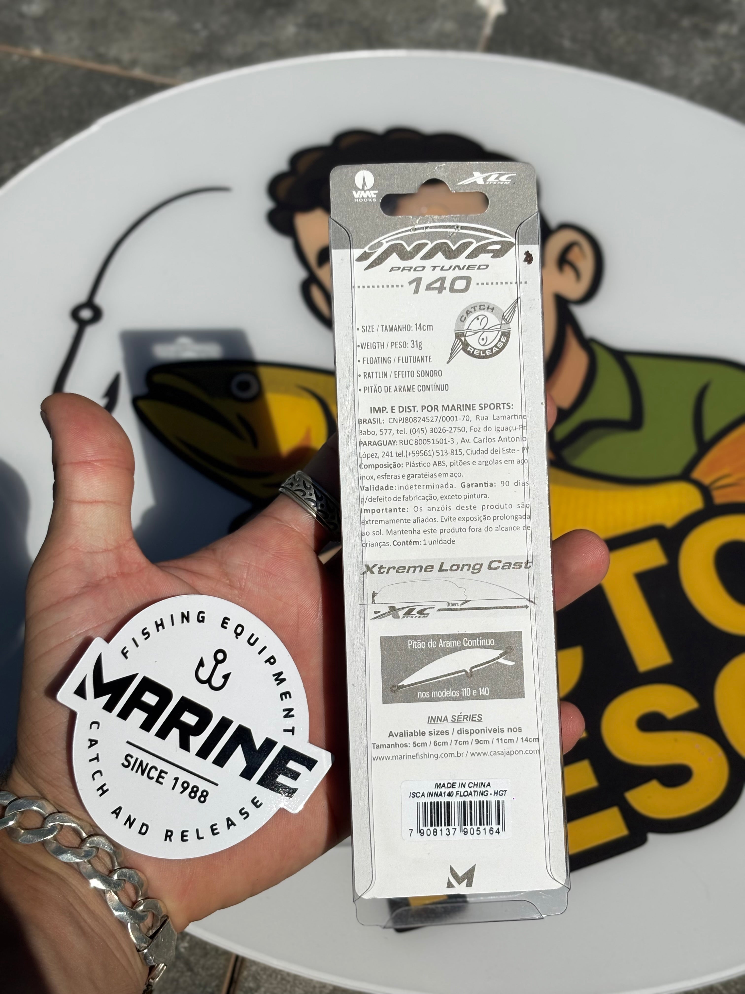 Isca Artificial Marine Sports Inna Pro Tuned 140 – Tamanho Grande, Ataques Brutais!