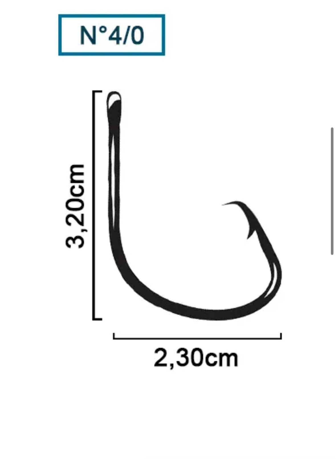 Anzol mutsu ring 4/0 c/10un