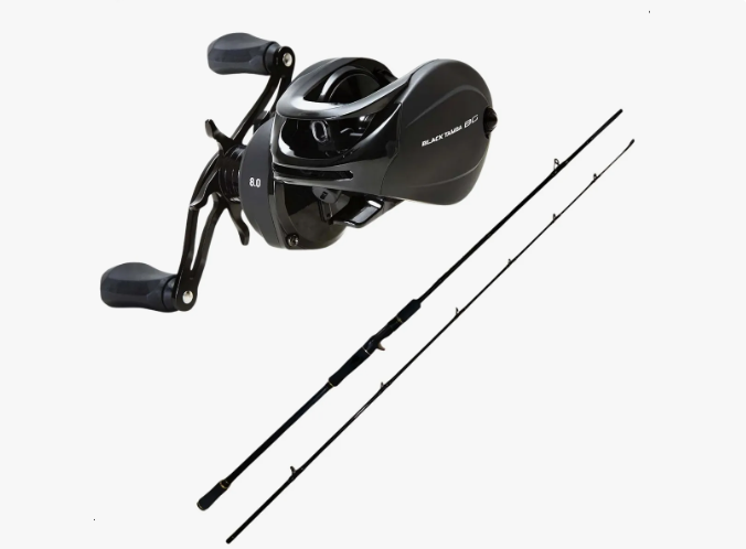 Kit Carretilha Black Tamba BG + Vara Black Tamba Pro 30-60lb 2,40m Maruri